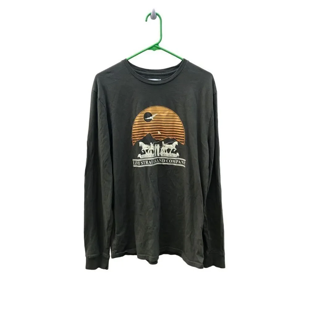 Levi’s Long Sleeve Large (L) Horse Sunset T-Shirt